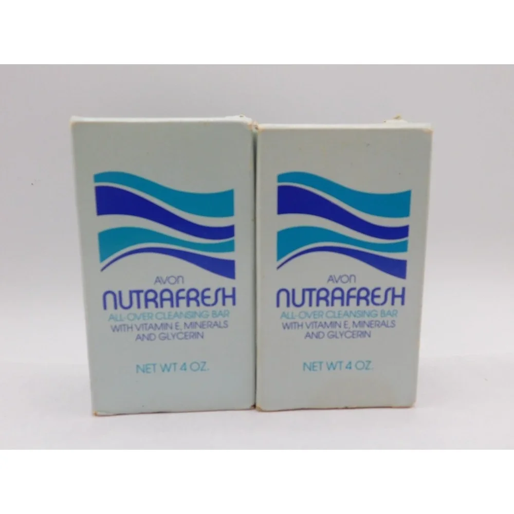 Lot of 2 Vintage Avon Nutrafresh Bar Soap